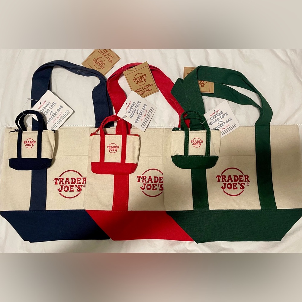 Trader Joe’s mini & micro canvas totes